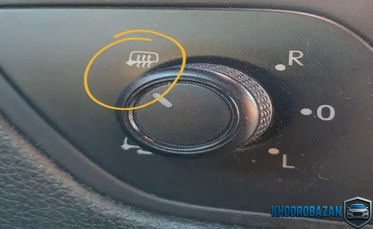 آموزش باز کردن قاب و مشاهده اینکه گرمکن آینه بغل شاهین کجاست