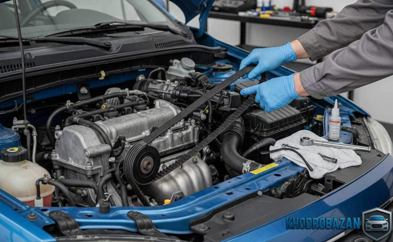 نکات ایمنی قبل و بعد از تعویض تسمه تایم ساینا